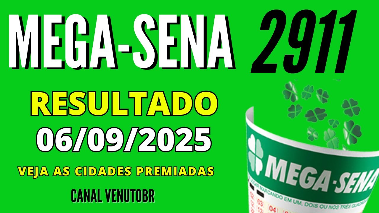 🍀 Resultado Mega-Sena 2911 - YouTube