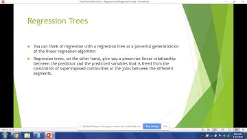 Regression and Regression Trees