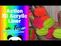 ❤️🌈Action 3D Acrylic Liner im Test + Ideen für Kartenhintergründe 🌈❤️| Pandalina Crafting