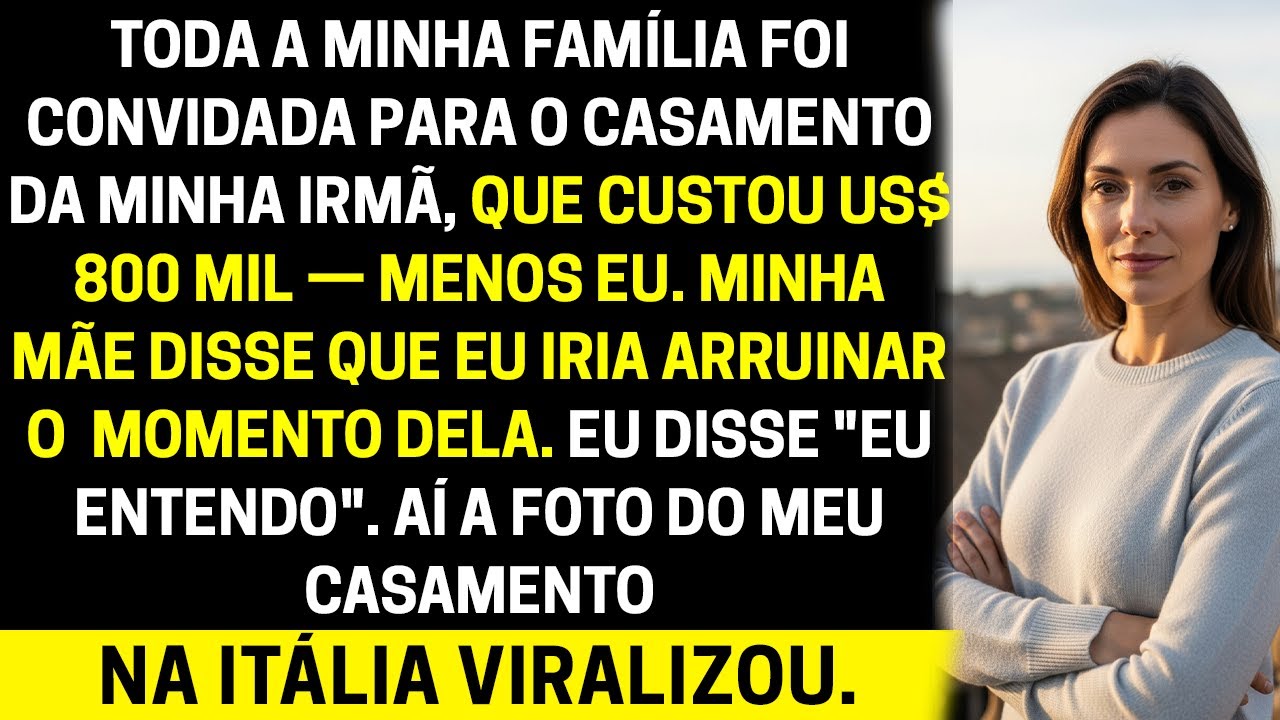 Fui ignorado no casamento da minha irmã… e acabei protagonizando o evento mais lindo da Itália.