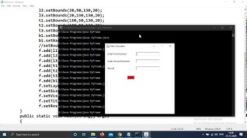 GUI Applications using Java: Learn Java AWT, Event Handling, Action Listener, Mini Calculator