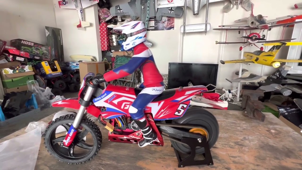 SkyRc Dirt bike 1/4 SR5 unboxed, Maiden Running and Reviews