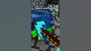 Underground Goblin trade… 🤫😉 #shorts #minecraft