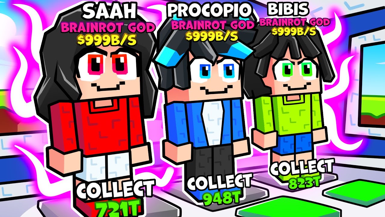 VIREI o BRAINROT MAIS RARO no Roblox!
