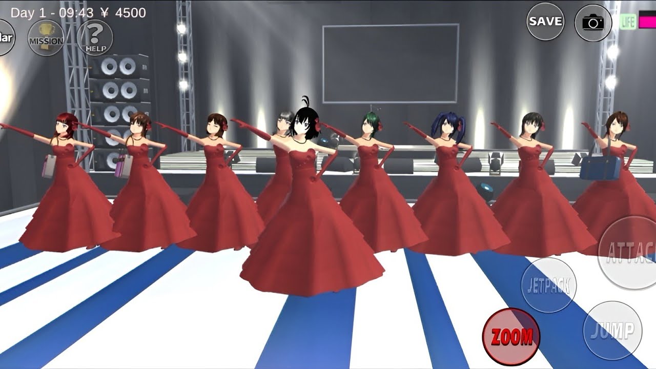 Dance video in Sakura school 🏫 