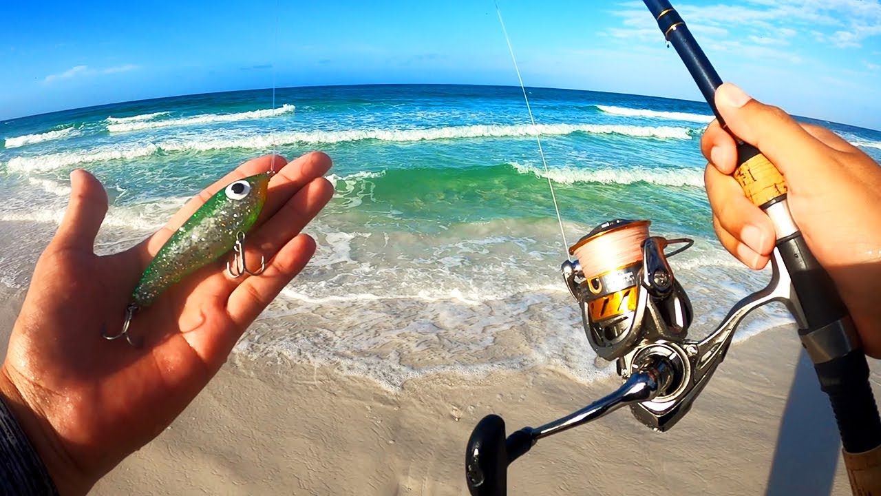 Surf Fishing The MOST Beautiful Beach I Have Ever Seen With A Paul