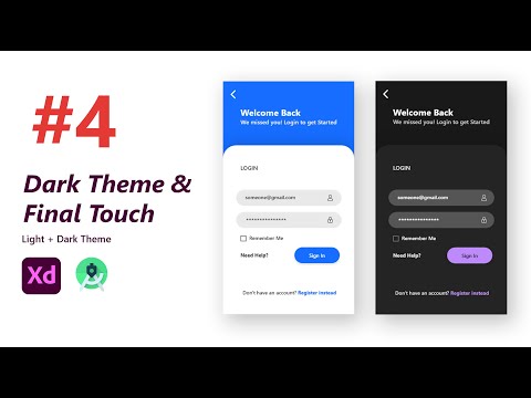 Dark Theme - Modern Login Screen UI Design | Part 4 | Android Studio
