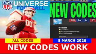 *NEW WORKING CODES* [UPD🏈] NFL Universe Football ROBLOX | ALL CODES | MARCH 8, 2026