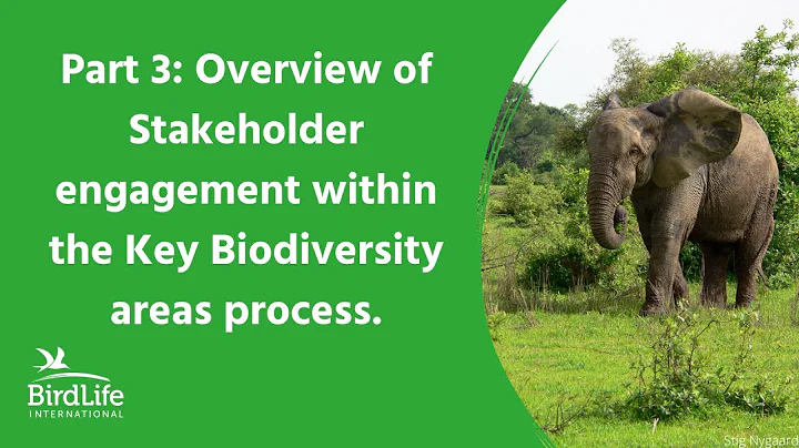 Part 3: Overview of Stakeholder engagement within the Key Biodiversity areas process.