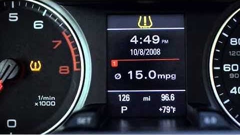 How to reset tyre pressure light on a 2013 - 2019 AUDI A3