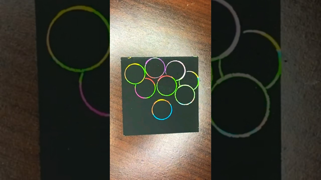 Scratch Note Magic Colorful Emojis Drawing 😘 