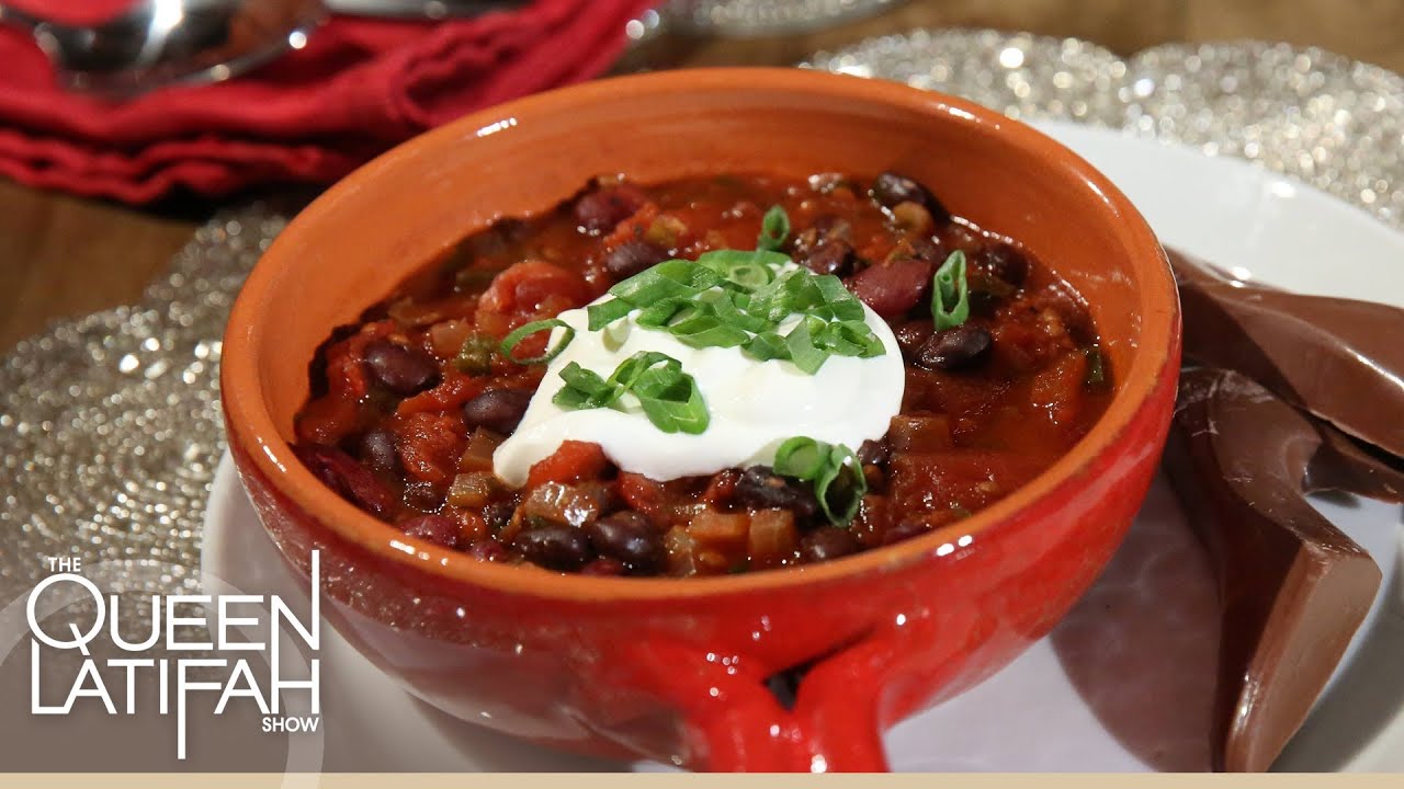 Chef Nadia G. Cooks Up Red Hot Chili on The Queen Latifah Show