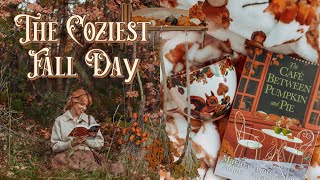 The Coziest Fall Day  apple picking, cozy fall haul, making witches' brooms, autumn vlog