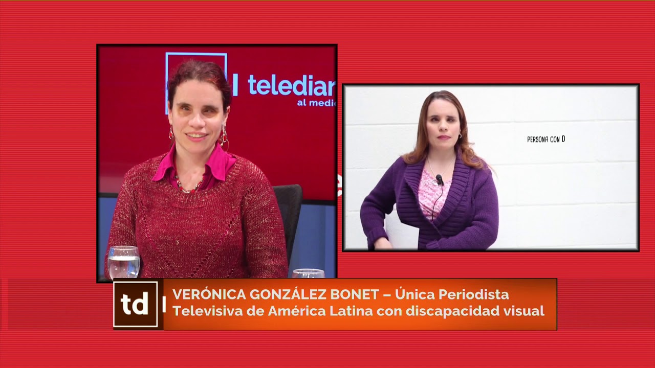 Verónica González Bonet, la única periodista de TV con discapacidad visual en América Latina