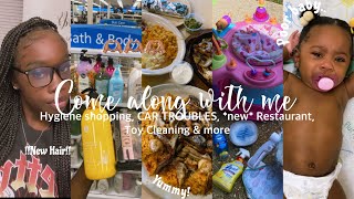 Come Along Wit Me Hygiene shopping, CLEANING baby toys, NEW Restaurant +6month APPT & SHOTS