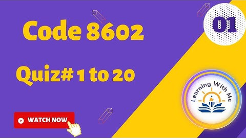 AIOU Quiz 8602😊 With Correct Answers Part 1 || Solved quiz of 8602 || @mashaliqbalofficial06