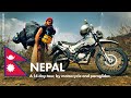 14 days in nepal with a rented motorcycle  and a paraglider