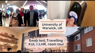 MALAYSIA to UK ep.1 : fly for study | flight journey, uni of warwick room tour | Filzah’s vlog