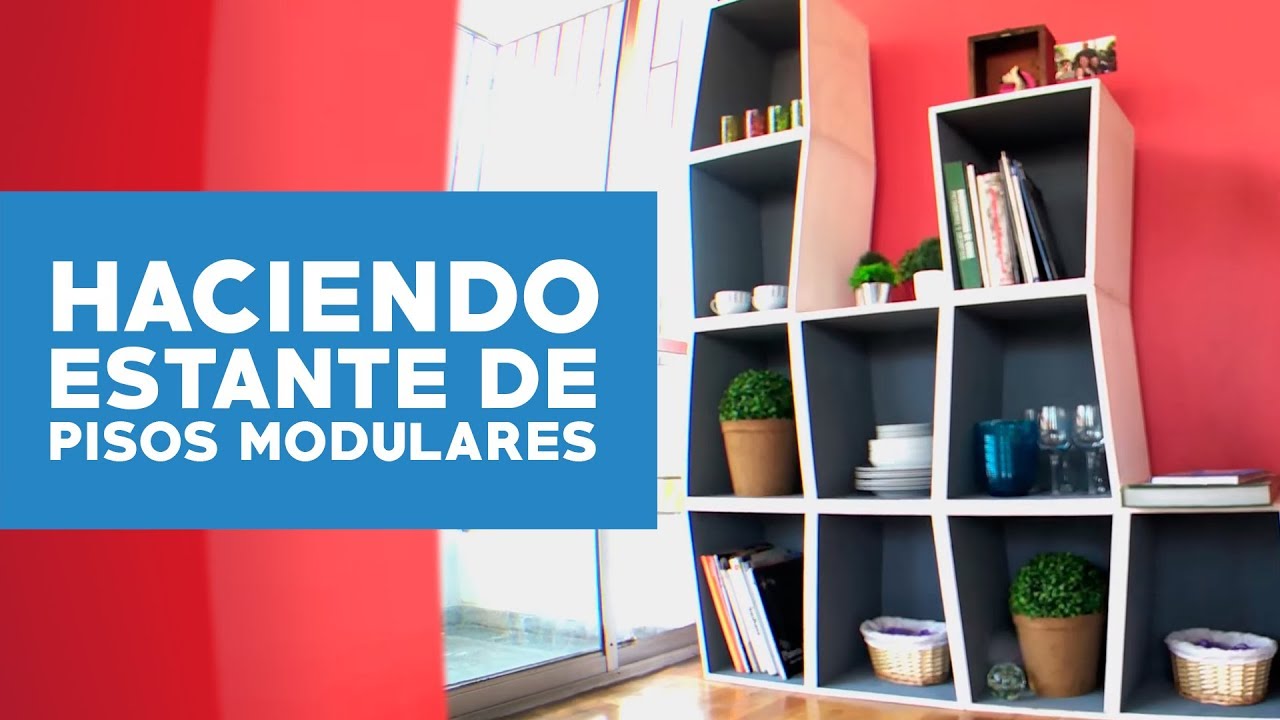 ¿Cómo construir un estante con pisos modulares? - YouTube