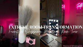 EXTREME Room Transformation + Tour | TikTok & Pinterest Inspired, Declutter, Paint, Luxury Decor