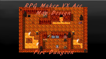 RPG Maker VX Ace map design - Fire Dungeon