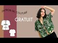 Tutoriel couture haut hana  patron de couture gratuit 