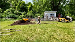 Garden update | strange bike on the property