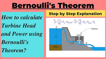 Turbine Power and Head using Bernoulli