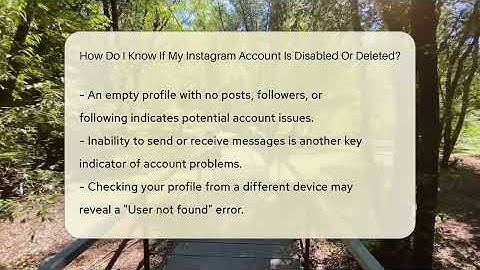 How Do I Know If My Instagram Account Is Disabled Or Deleted? - Everyday-Networking