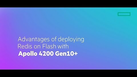 Advantages of deploying Redis on Flash with Apollo 4200 Gen10+