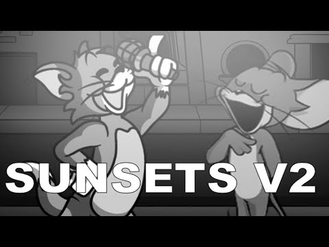 FNF Sunsets v2 but Tom and Jerry sings it (Cover) [Wednesday Infidelity v2]