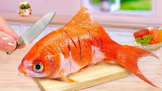 Try This Fish Recipe 😍 How To Cook Miniature Baked Bell Pepper Potato Crusted Fish 🐠 By Tiny Foods