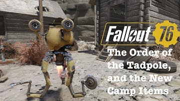 The Order of the Tadpole,  and the New Camp Items| Fallout 76 Wild Appalachia