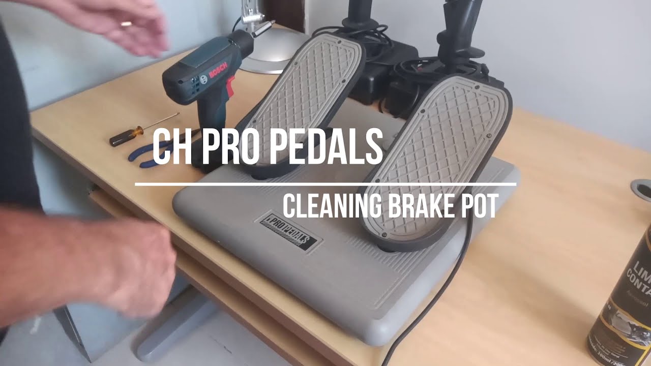 CH Pro Pedals - Cleaning the brake potenciometer - YouTube