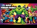 Hulk finger family : Cartoon Marvel Comics For Kids