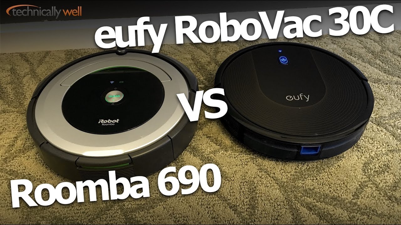 flyde Scully Varme eufy RoboVac 30C vs Roomba 690 - YouTube