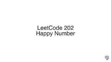 LeetCode 202: Happy Number