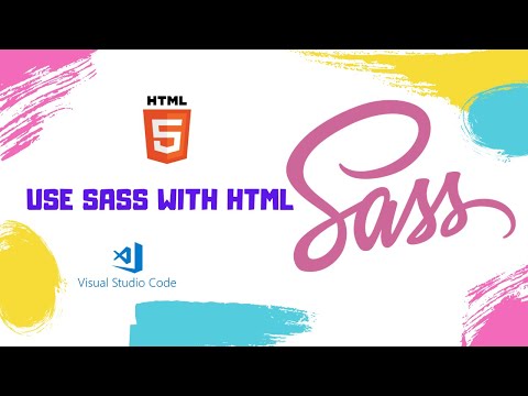 Learn how to use SASS in Simple Html File / How to link SASS in HTML File