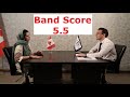 IELTS Speaking test band score 5.5 with feedback