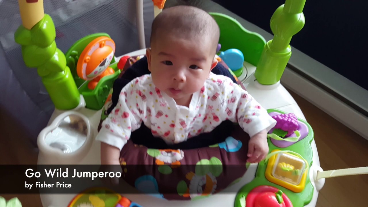 3 Month Old Baby on a Go Wild Jumperoo 