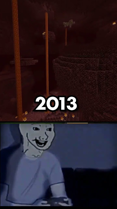 Minecraft Nostalgia 2023 vs 2013 #shorts