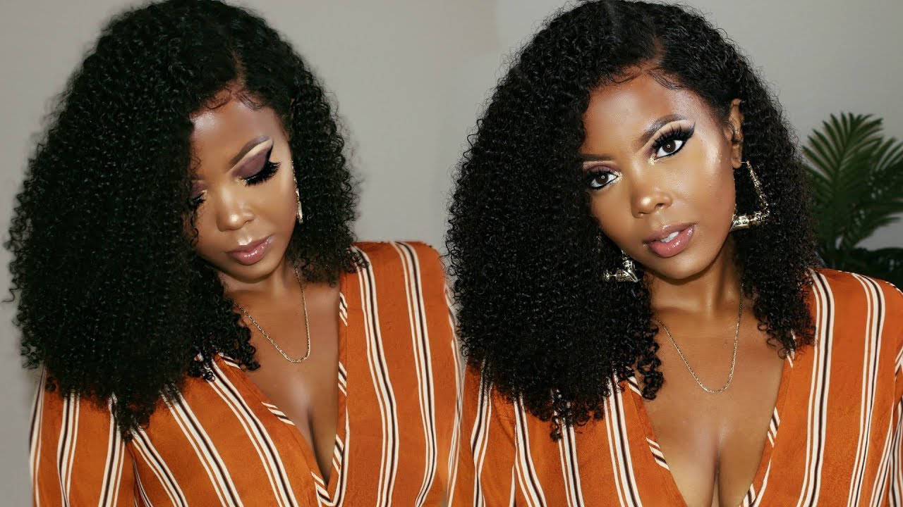 CURLY HAIR ROUTINE|HOW TO DEFINE CURLS ON A LACE WIG| NATURAL PRE-PLUCKED LACE FRONTAL WIG|TASTEPINK