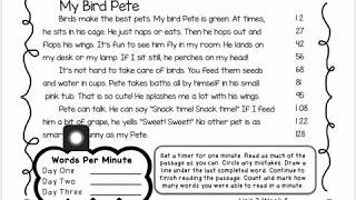 Unit 3 Week 5: My Bird Pete