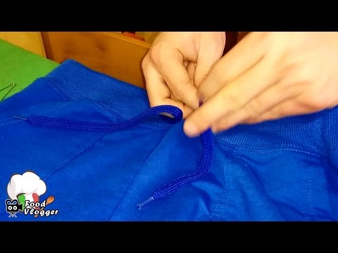 Come rimettere l&rsquo;elastico o i lacci ai pantaloni e alle felpe in 1 minuto | FoodVlogger