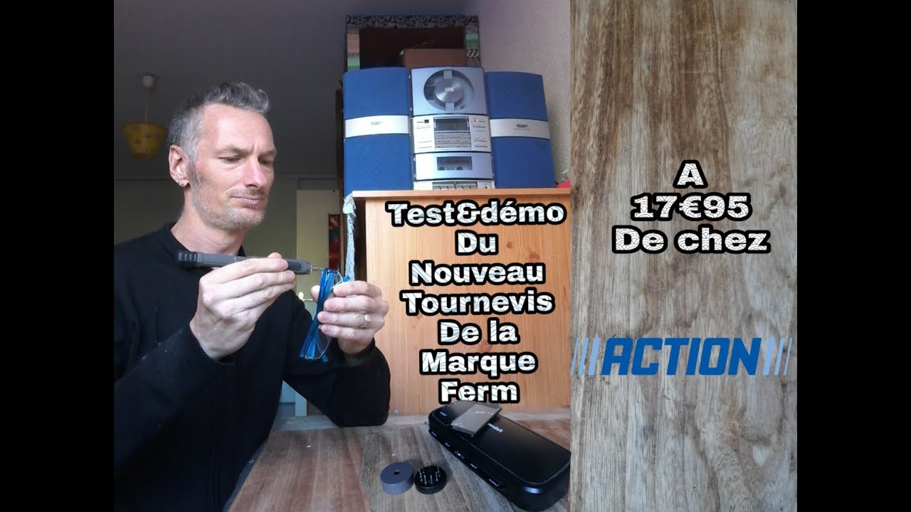 Test Demo Du Tournevis De Precision De La Marque Ferme A 17e95 De Chez Action Youtube