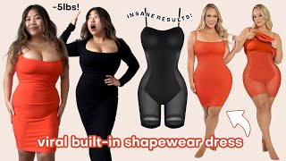 dresses with built in shapewear