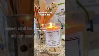 The best way to keep your kitchen smelling fresh: light up a candle when you cooking #shorts #candle