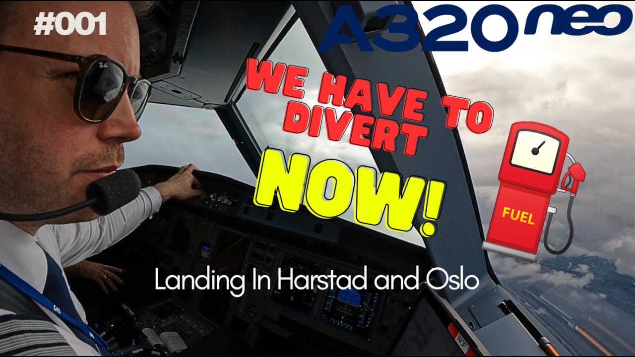 A320 | OSL🇳🇴TOS(TROMSØ)  | 4K COCKPIT VIEW AND ATC | DIVERTION TO EVE(EVENES) FOG & LOW FUEL!