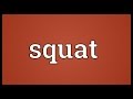 Squat Meaning