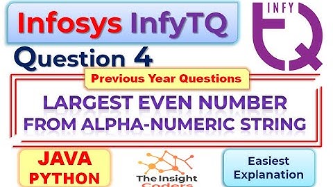 Infosys InfyTq Coding Question4 InfyTq Previous Slot Coding Question & Answer Explained Java, Python
